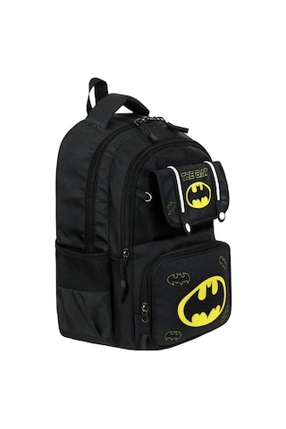 İlkokul Çantası 3'lü Set 42 30 Cm Beslenme Çantası Kalem Kutusu Ortopedik Sırt Erkek Çocuk Kids Bag Siyah