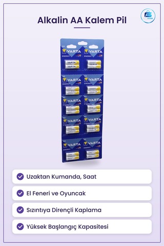 Alkalin Aa Kalem Pil Uzaktan Kumanda Duvar Saati El Feneri Oyunca