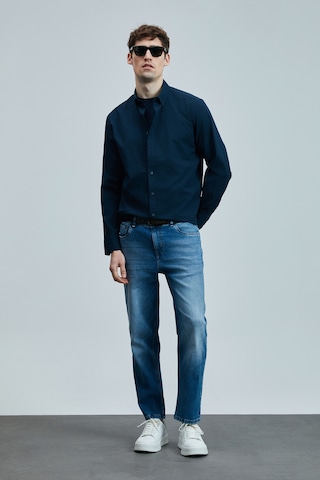 Lufian Orlando Smart Jean Erkek Pantolon Slim Fit Mavi Mavi 111200204100300 Mavi