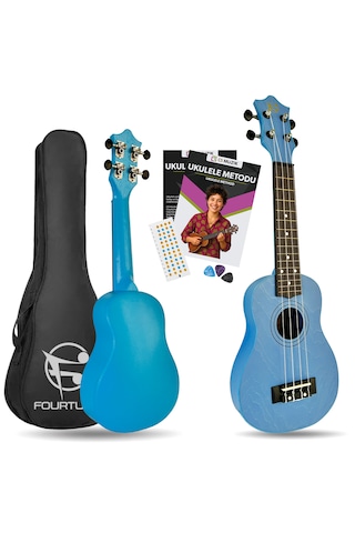 Fourtune Loki Sp-21bl Soprano Mavi Ukulele Seti Başlangıç Seviye Mavi