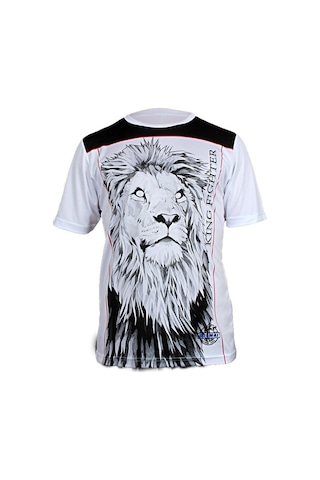 Dosmai Dijital Baskılı King Fighter Spor T-shirt Beyaz Fgt037