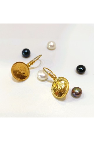 Altın Ürünler Dorika Toplu Çeyrek Küpe