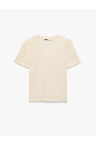 Koton Pamuklu Regular Fit Çok Renkli Basic V Yaka Kısa Kollu 3 Lü Tişört Seti Multıcolor 6sak60018ek Mavi
