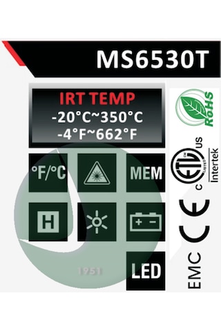 Mastech Ms6530t Temassız / İnfrared Termometre