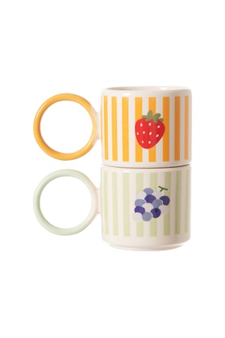 Mudo Home Meyveli Kupa 2'li Set 696123