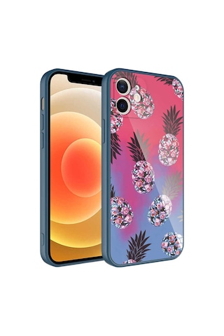 Galaxy M12 Kılıf Kamera Korumalı Desenli Sert Silikon Zore Epoksi Kapak NO3