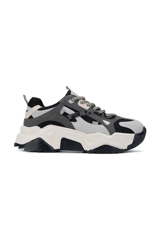 Tamer Tanca Vegan Kadın Sneakers 936 65137 Bn Ayk Sk24-25 Buz Siyah Buz - Siyah