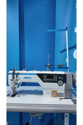 Jack H7 Full Otomatik Yapay Zekalı Çift Papuç Kalın Materyal Dikiş Makinası 10mm, Step Motorlu Yok