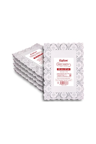 Kafem Dantel Kağıt 26 x 37 cm 100 Lü x 5 Paket