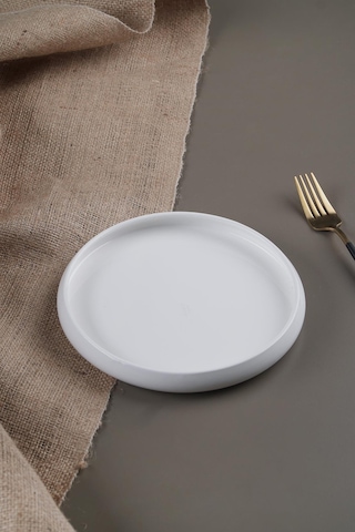 Acar Bianco Perla Porselen Yuvarlak Tabak - 20 cm