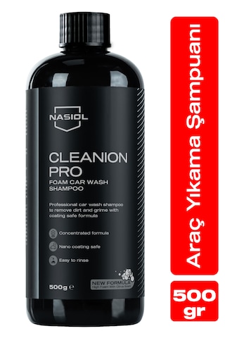 Nasiol Cleanion Pro Yoğun Köpüklü Konsantre Araç Yıkama Şampuanı-25 Yıkama-500gr-Fırçasız Oto Yıkama