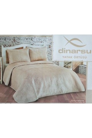 Dinarsu Yatak Örtüsü Seti Çift Kişilik Olivia Mocha