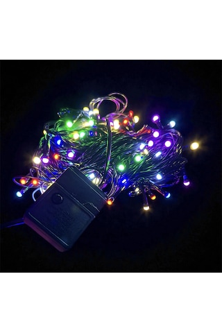 10m 100 Led Damla Uçlu Rgb Işık Siyah Kablo Mz-17-2