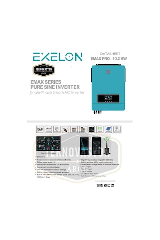 Exelon 10.2KW 48V Akıllı İnverter MPPT (450VDC)