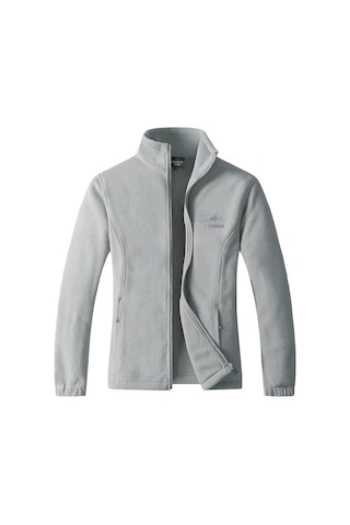 Unisex Polar Tam Fermuarlı Outdoor Polar Ceket Tactical Polar Kadın-erkek Polar Renkli-tam Gri