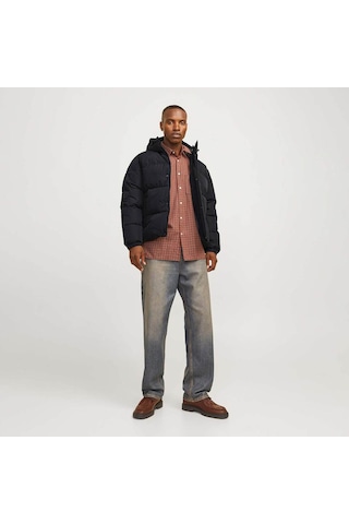 Jack & Jones 12256974 Erkek Siyah Mont & Kaban