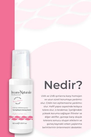 Ton Eşitleyici, Uva & Uvb Koruyucu Güneş Kremi 50 Ml