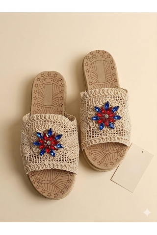 Mystilmoda 3'lü Paket Kadın Günlük Terlik Çeyiz Bohça Gelin Ev Misafir Dışarı Terliği Çok Renkli
