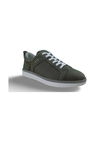 Erkek Hakiki Deri Sneaker Yeşil