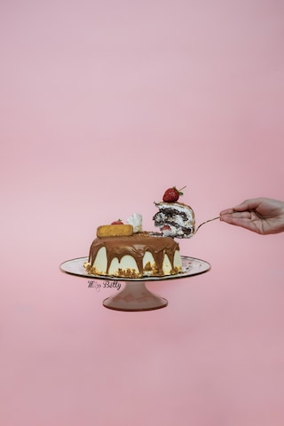 Rosadora Emaye Kek Fanusu Ayaklı Kapaklı Pasta Sunumluk Pembe