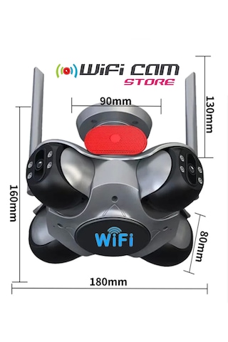 4 Kameralı Ahtapot Wifi Ptz Kamera