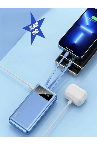 Kendinden Kablolu 20.000 Mah Powerbankk