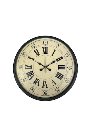 Zentime 36 Cm Siyah Dekoratif Duvar Saati çok Renkli