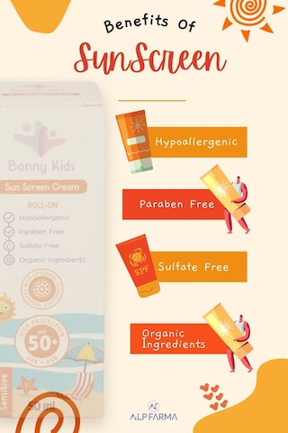 Bonny Kids Sun Screen Cream 50spf Roll-on&bebek/çocuk Güneş Kremi