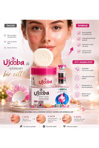 Arenist Ujooba Extra White Beauty Cream 4in1 Bakım Seti