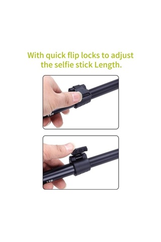 Novahub Taşınabilir Selfie Çubuğu - Alüminyum El Monopod - 1/4 Inç Vida