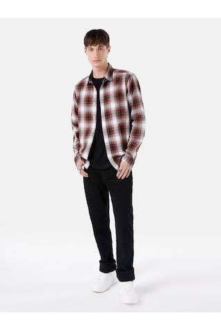 Colin's Colins Slim Fit Turuncu Erkek Uzun Kol Gömlek Cl1066767 Turuncu