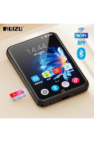 Ruizu D60 Bluetooth Mp3 Mp4 Çalar 16gb Hifi Ses Kayıt
