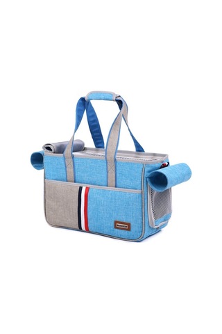 Fochsia Dodopet Açık Oxford Kumaş Kedi Köpek Evcil Hayvan Taşıyıcı Çanta, Boyut: 43 X 19 X 26cm Gök M