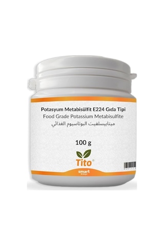 Potasyum Metabisülfit E224 Gıda Tipi 100 G Potasyum Metabisülfit E224 Gıda Tipi 100 G
