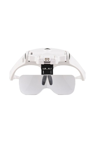 Bosphorusboutique 5 Mercekli Şarj Edilebilir Led Büyüteç Gözlük - 1.0x-3.5x Lens, Ayarlanabilir Baş Bandı Ve Usb Şarj
