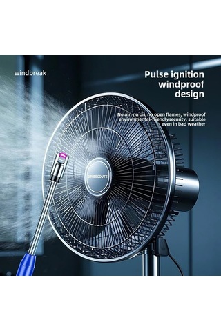 Elmpaly Usb Şarj Edilebilir Kırmızı Üçgen Kanca Puls Ark Çakmak Kamp Ocağı Altın