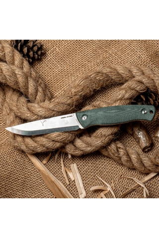 Real Steel Pathfinder Mikarta Sap 14c28n Çelik Kamp Bıçağı 3851g Kum