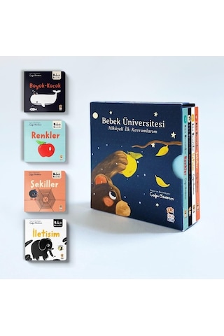 Sincap Kitap Bebek Üniversitesi Seti 1: Hikayeli İlk Kavramlarım 4 Kitap Takım - Çağrı Odabaşı