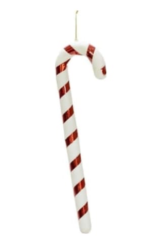 Yılbaşı Süsü Baston Kırmızı Beyaz 30 Cm