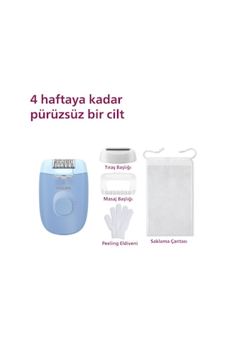 Philips Epilasyon Cihazı, Taşınabilir Kompakt Tasarım, Led Işıklı
