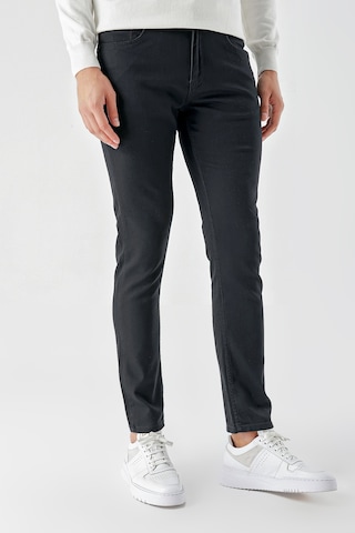 Erkek Siyah Mevsimlik Pamuk 5 Cep Slim Fit Jean Pantolon 25ms003008001 Siyah Siyah