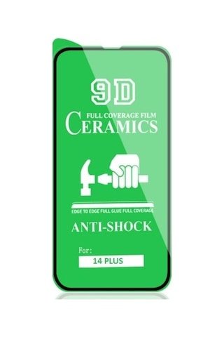Apple Uyumlu   iPhone 14 Plus Ekran Koruyucu Seramik Nano 9D Tam Kaplama