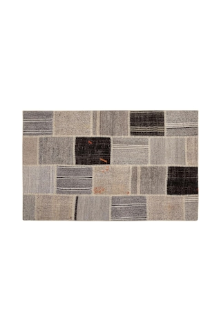 Lima Gri Krem Patchwork Halı 120x180 Diğer