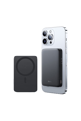 Benks MP07 İnce Tasarımlı Magsafe Powerbank 10000mAh 15W iPhone 12-13-14 Serisi