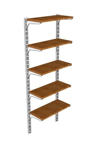 Rafburada Rafburada® 5 Katlı Kitaplık. Ahşap Duvar Rafı. Dekoratif Raf.