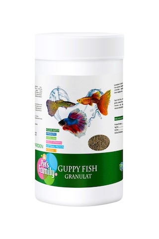 Pet's Family Guppy Granül Lepistes Balık Yemi 100 Ml 50 Gr Pet's Family Guppy Granül Lepistes Balık Yemi 100 Ml 50 Gr