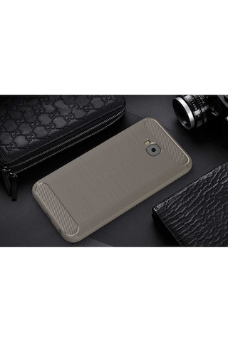 Asus Zenfone 4 Selfie Zb553kl Kılıf Zore Room Silikon Kapak Gri