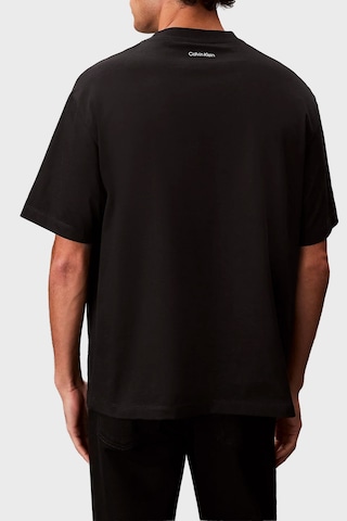 Calvin Klein Erkek T Shirt Lv04rf823g Ub1 Siyah Siyah