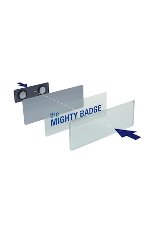 Avery'nin Mighty Rozeti, 1" X 3" Gümüş İsim Etiketi, 50 Kimlik Ro