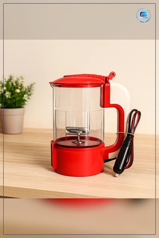 Araç Su Isıtıcı Kettle 12v Oto Çakmaklık Fişli Plastik Taşınabili
